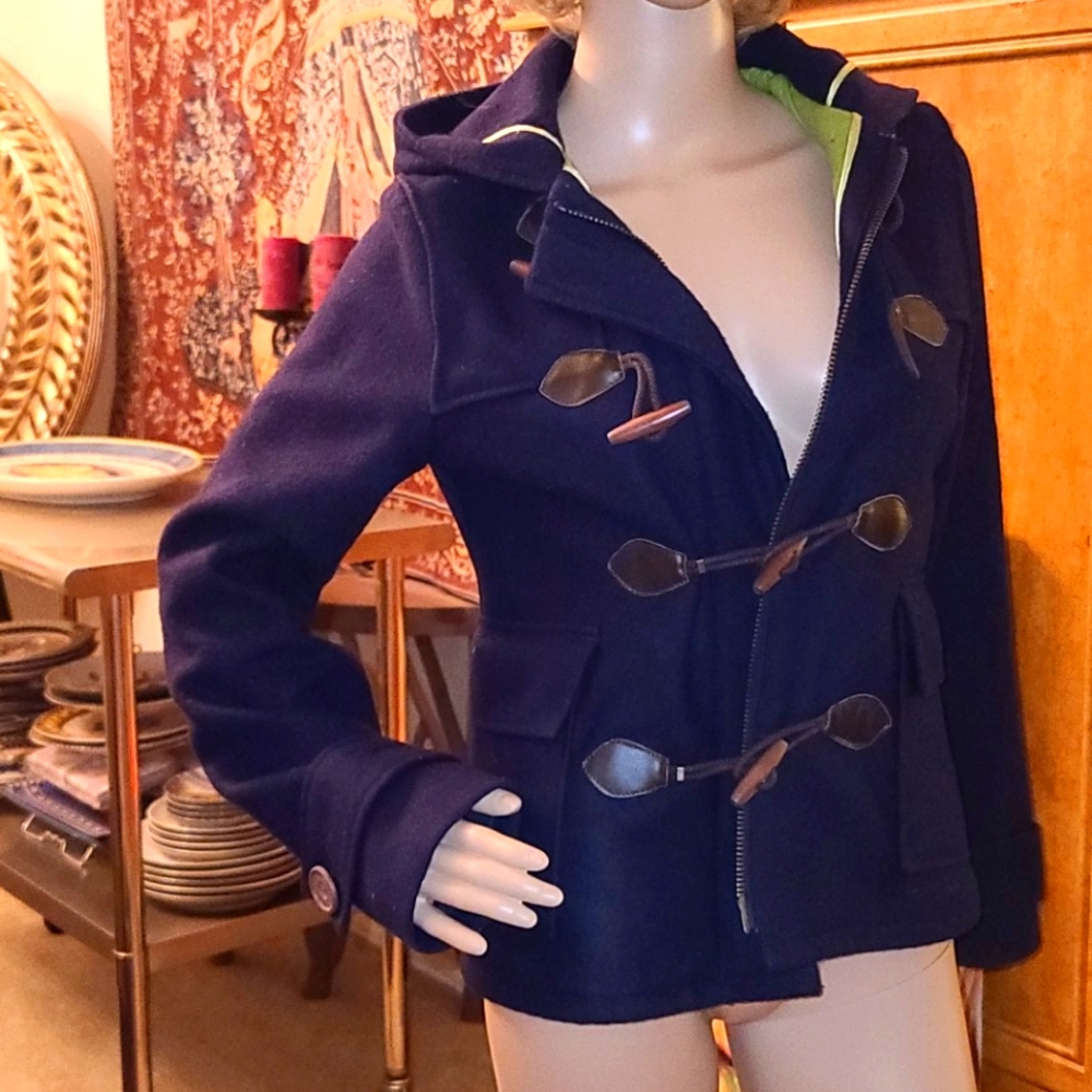 VINTAGE - ✨ Hollister WOOL Pea Coat ✨ Medium